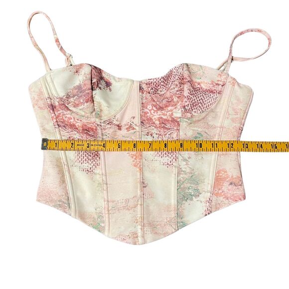 NWT White Fox Boutique In the Morning Bustier Womens Size S Primrose Pink Corset - Picture 10 of 13